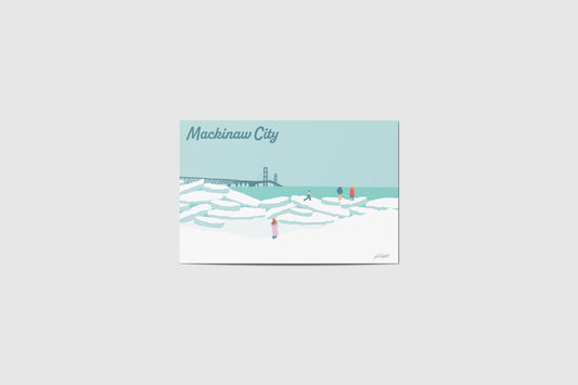 Mackinaw City Travel Postcard