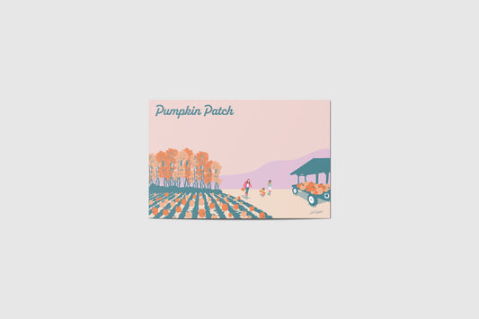 Pumpkin Patch Seasonal Postcard