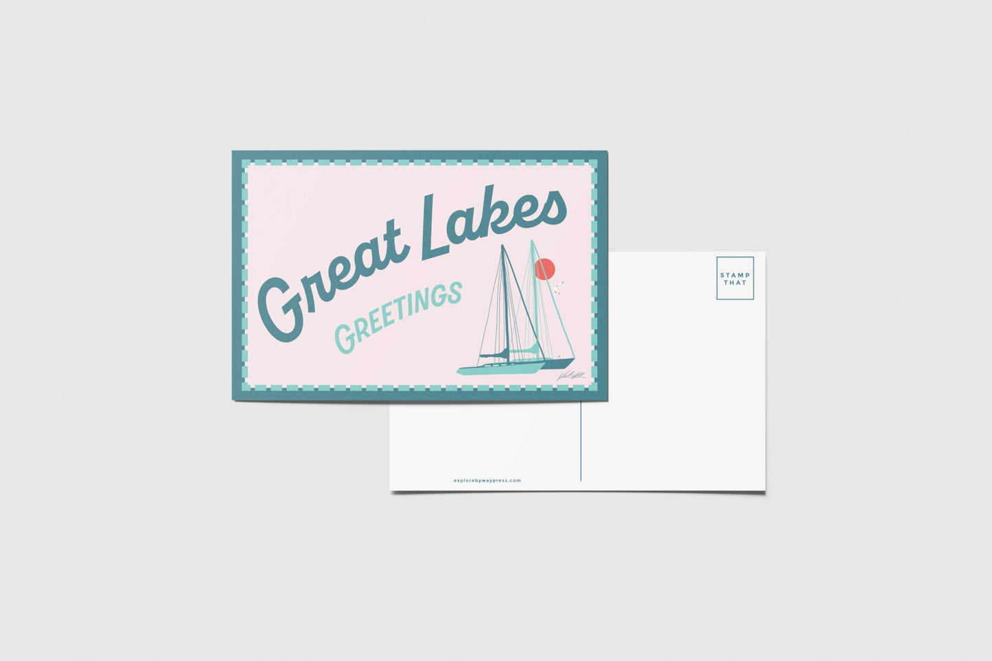 Great Lakes Greetings Travel Postcard