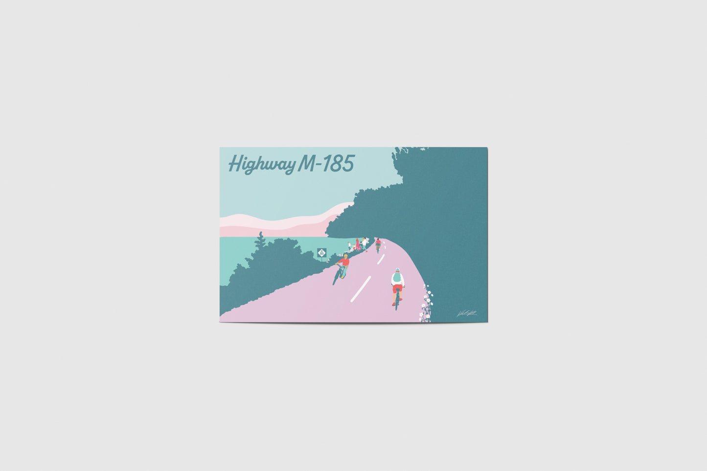 Highway M185 Travel Postcard