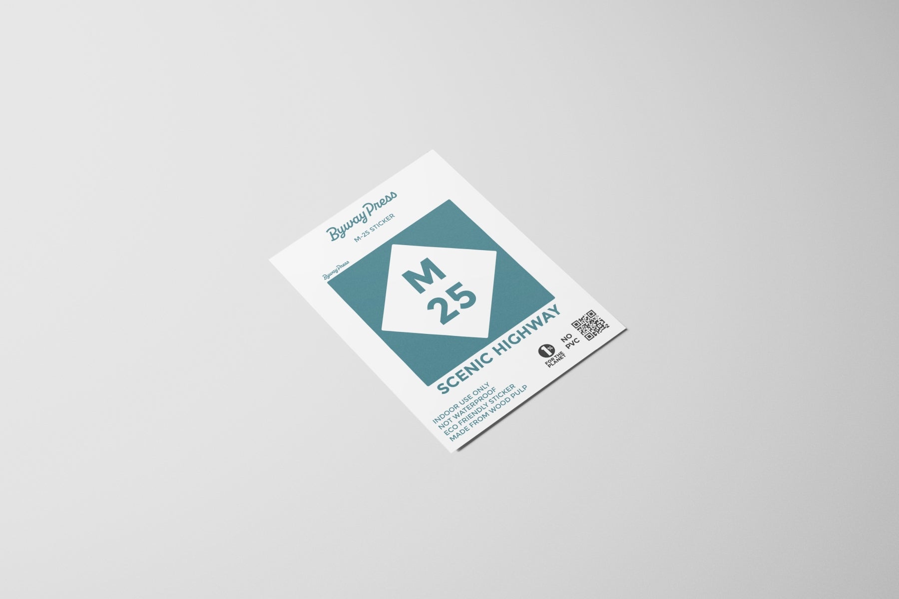 Highway M-25 Sign Sticker – Byway Press