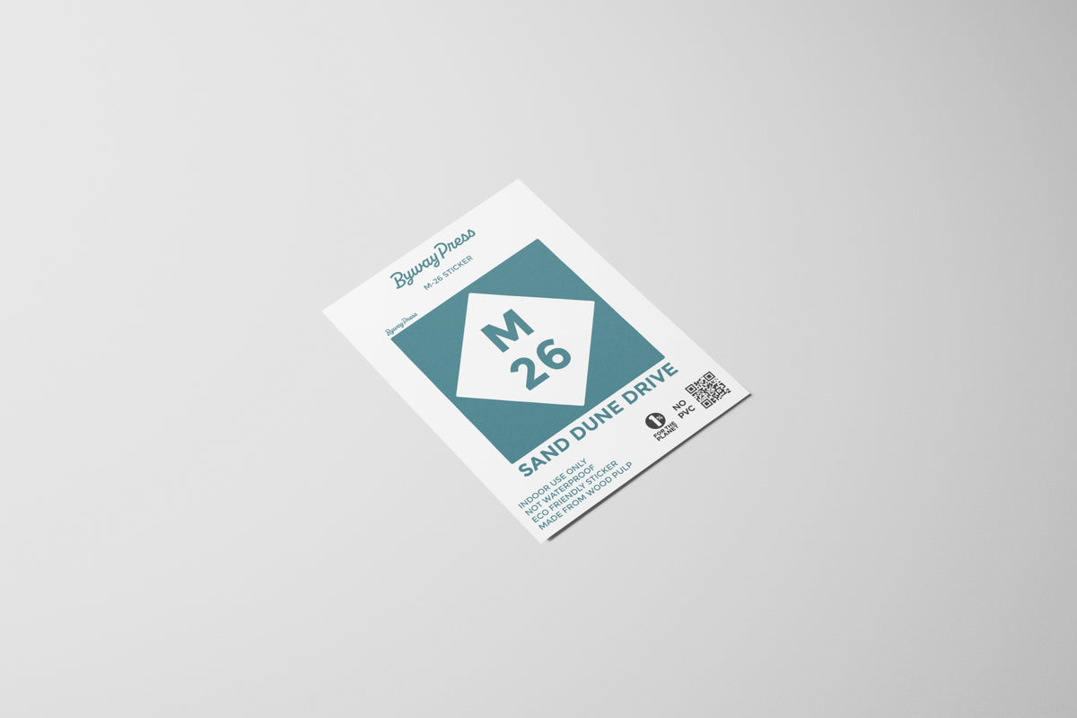 Sticker 26 Bd Highway M-26 Sign Sticker – Byway Press