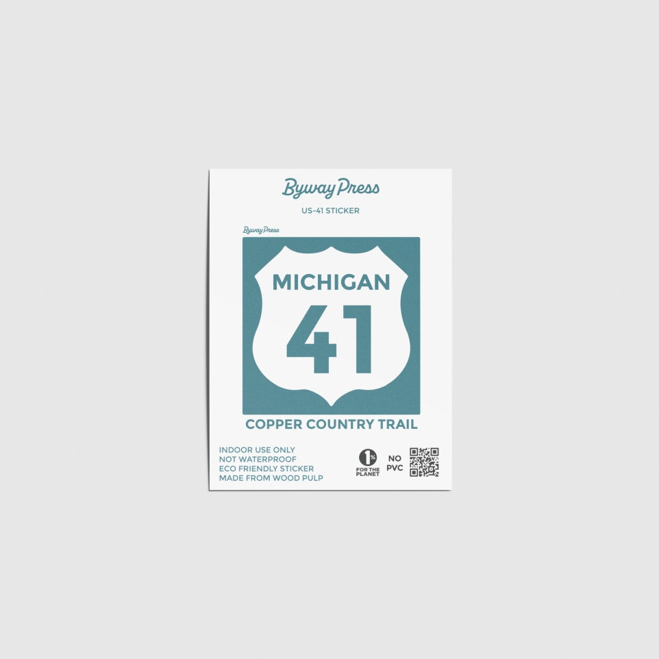Highway US-41 Sign Sticker – Byway Press