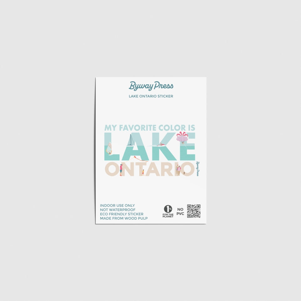 Lake Ontario is My Favorite Color Lake Sticker