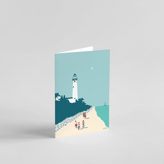 Lake Michigan Lighthouse Greeting Card