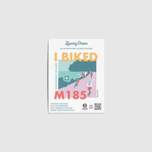 I Biked M-185 Souvenir Sticker