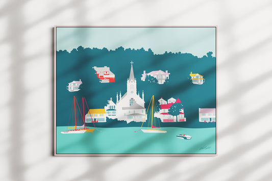 Mackinac Island Travel Print 8x10