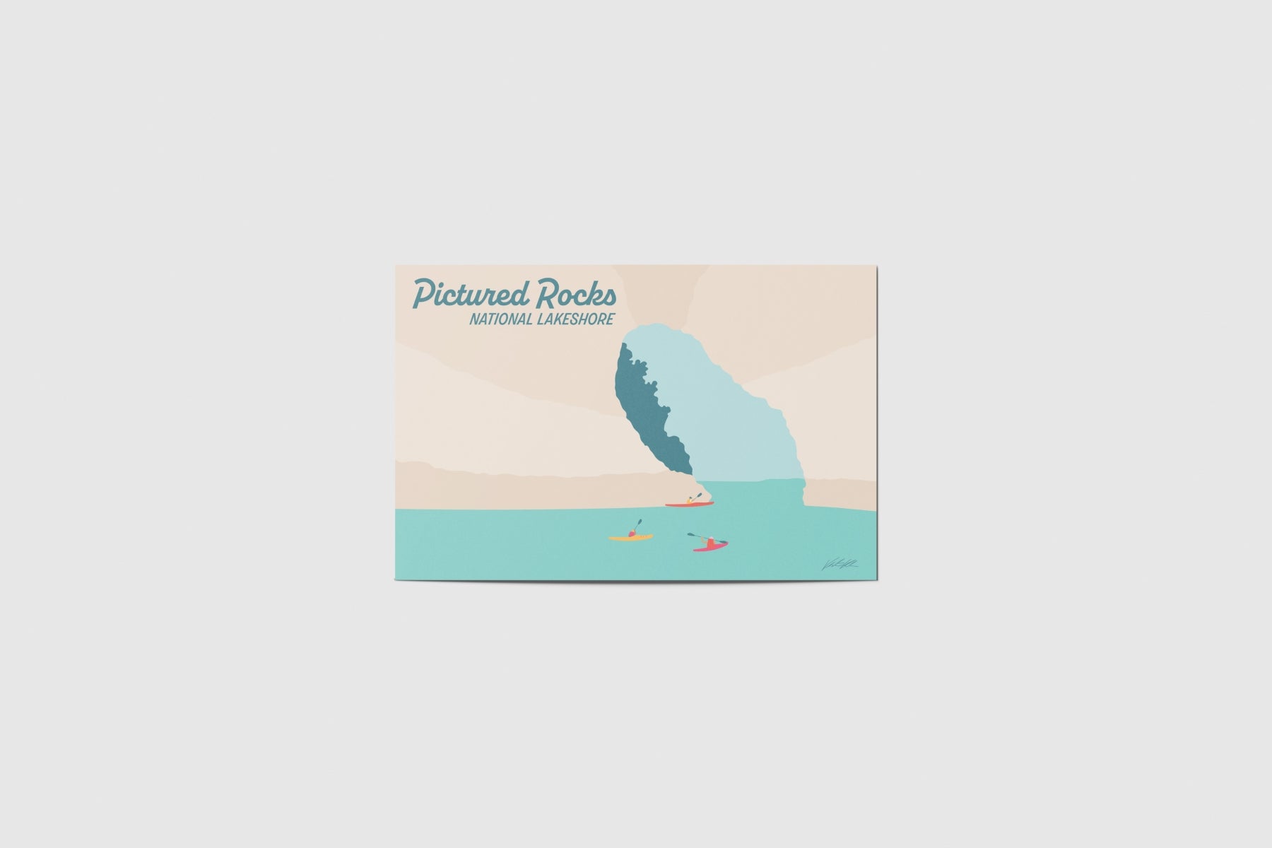 Pictured Rocks Travel Postcard – Byway Press