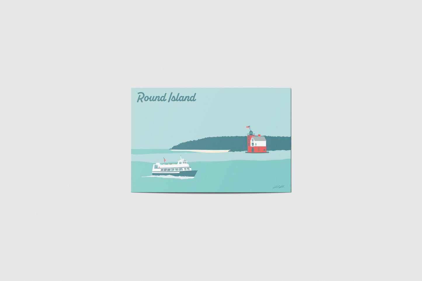 Round Island Travel Postcard