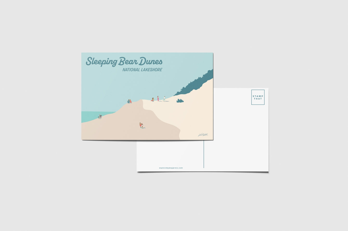 Sleeping Bear Dunes Travel Postcard