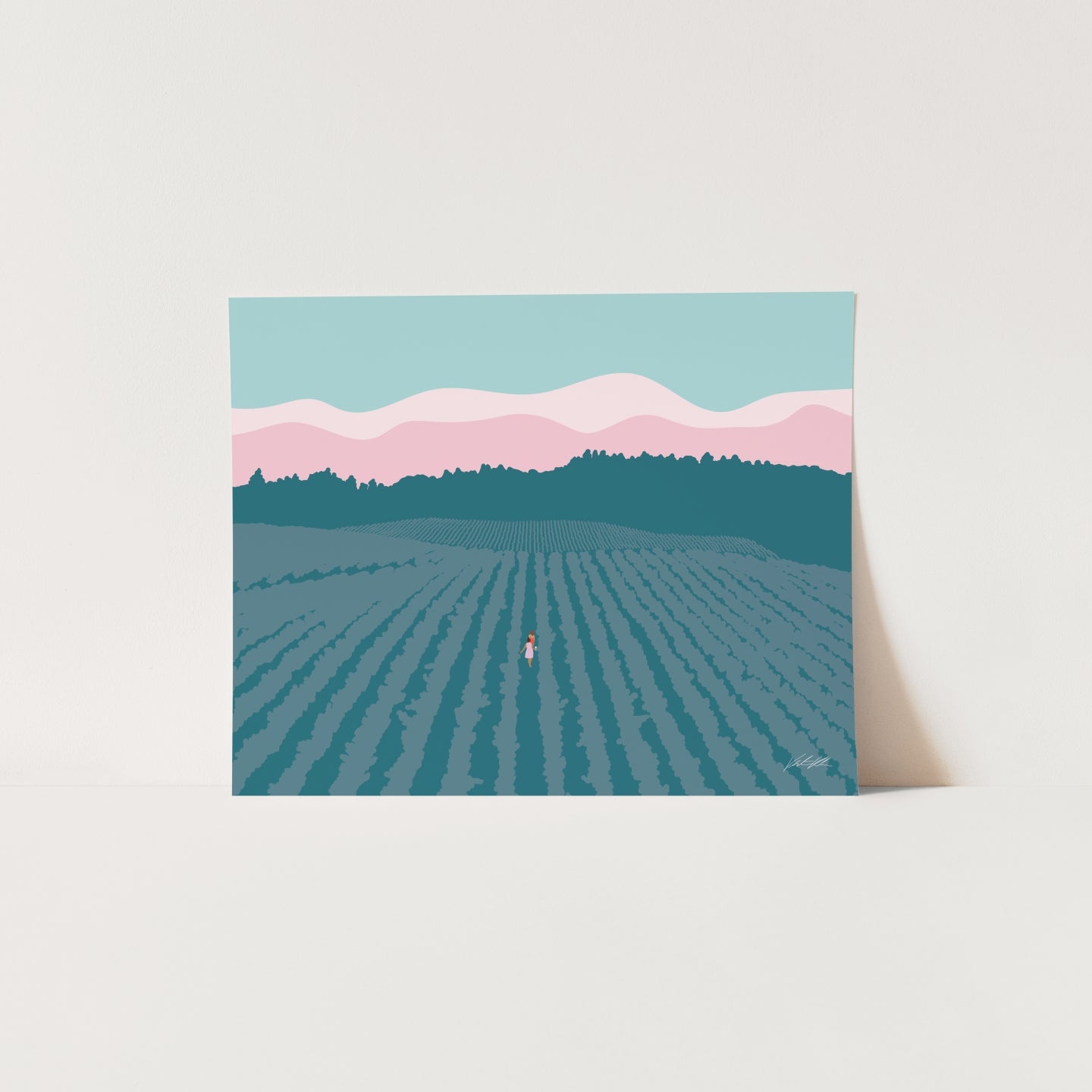 Wine Country Travel Print 8x10
