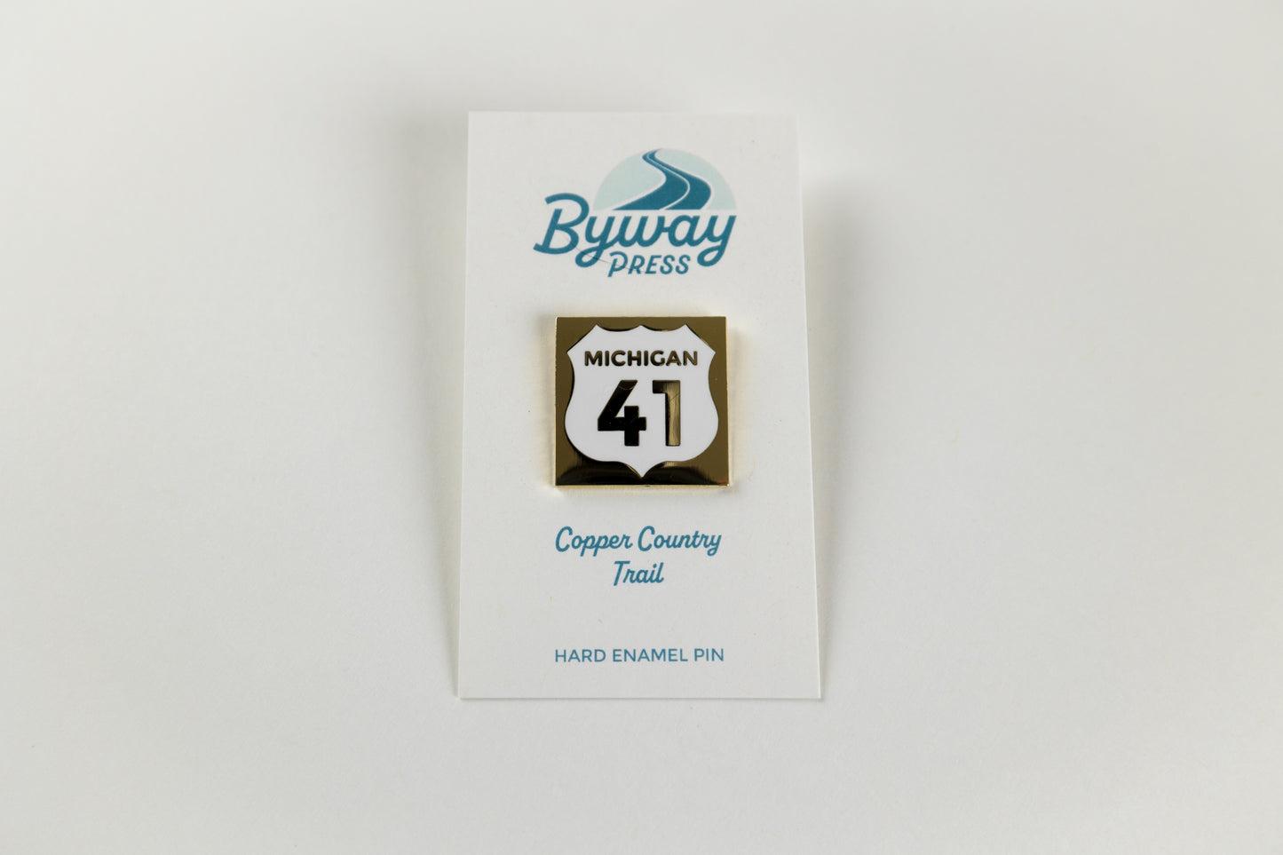 US Highway Michigan 41 Copper Country Trail Enamel Pin
