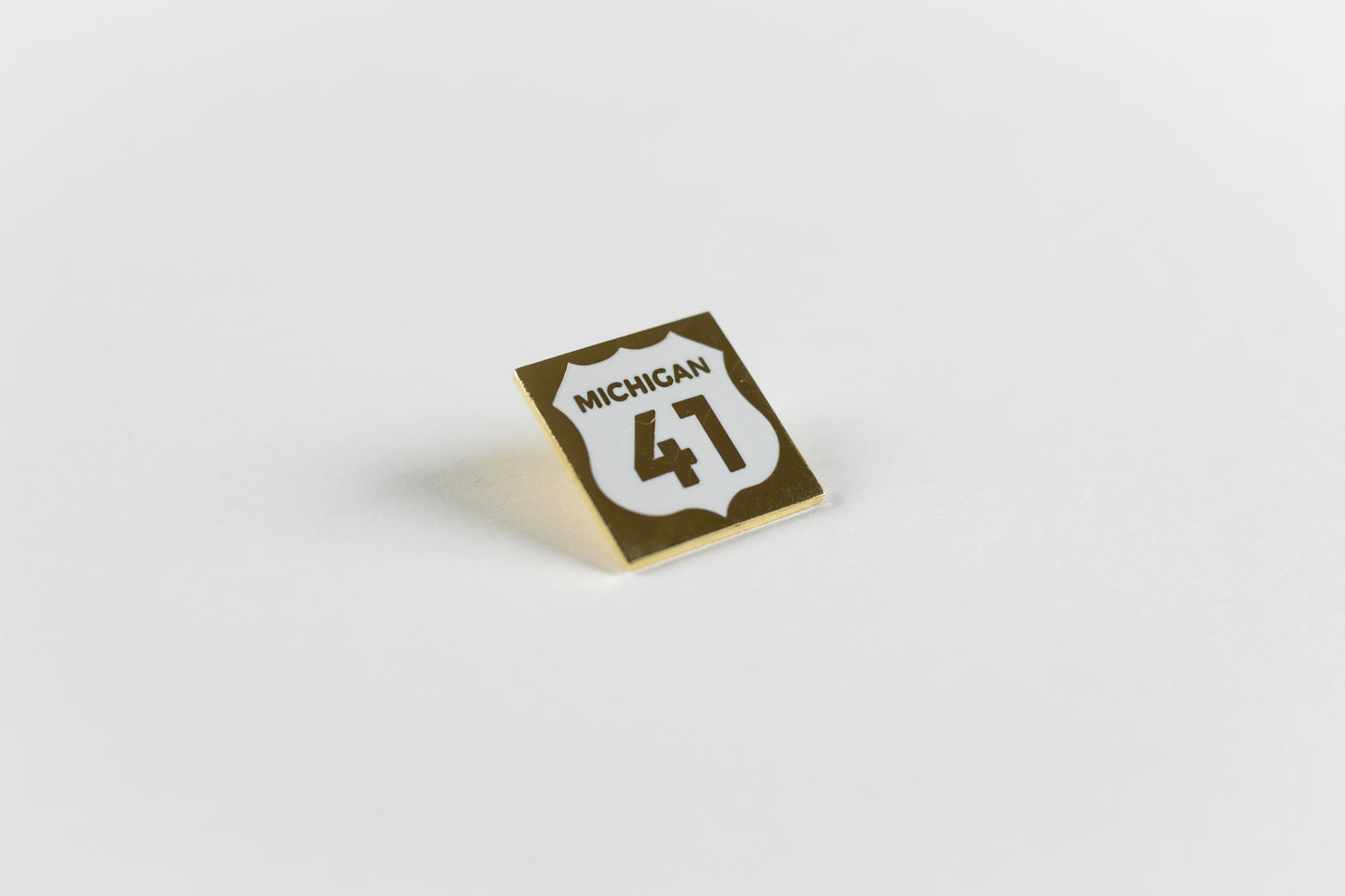 US Highway Michigan 41 Copper Country Trail Enamel Pin